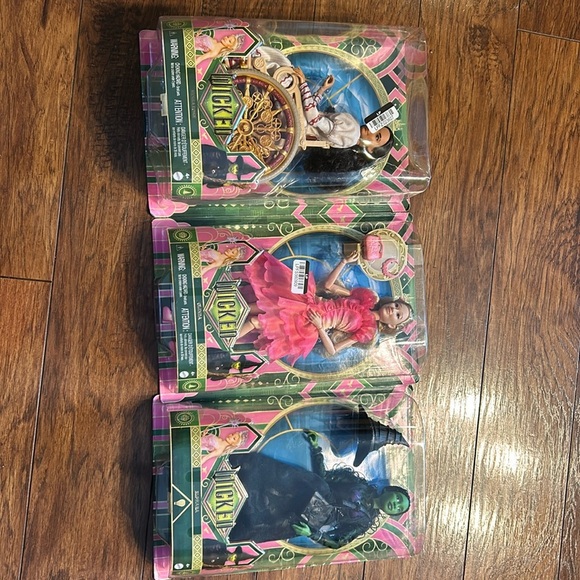 Mattel Wicked Movie Glinda Nessarose Elphaba Dolls MISPRINT ERROR  NEW s… - Picture 3 of 11